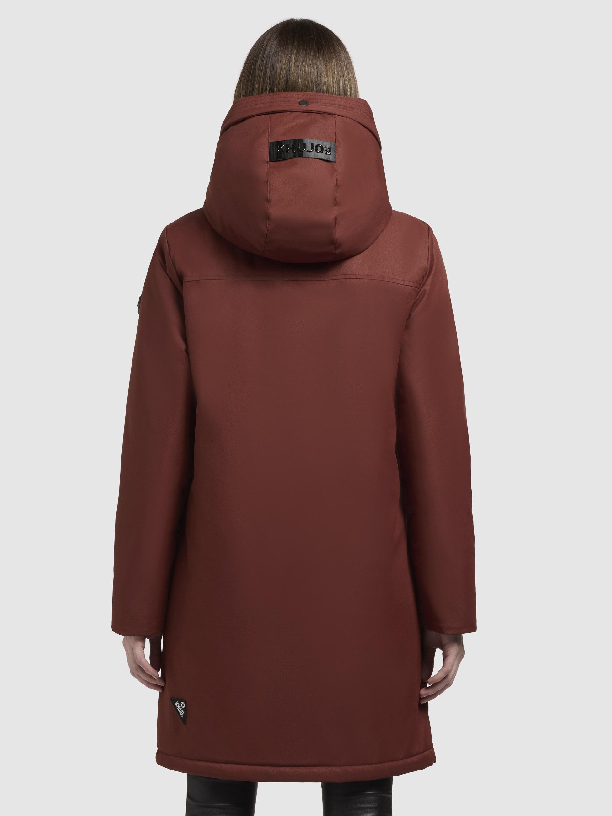 Winterparka mit großer Kapuze "Yaak3-YM" Coconut Brown