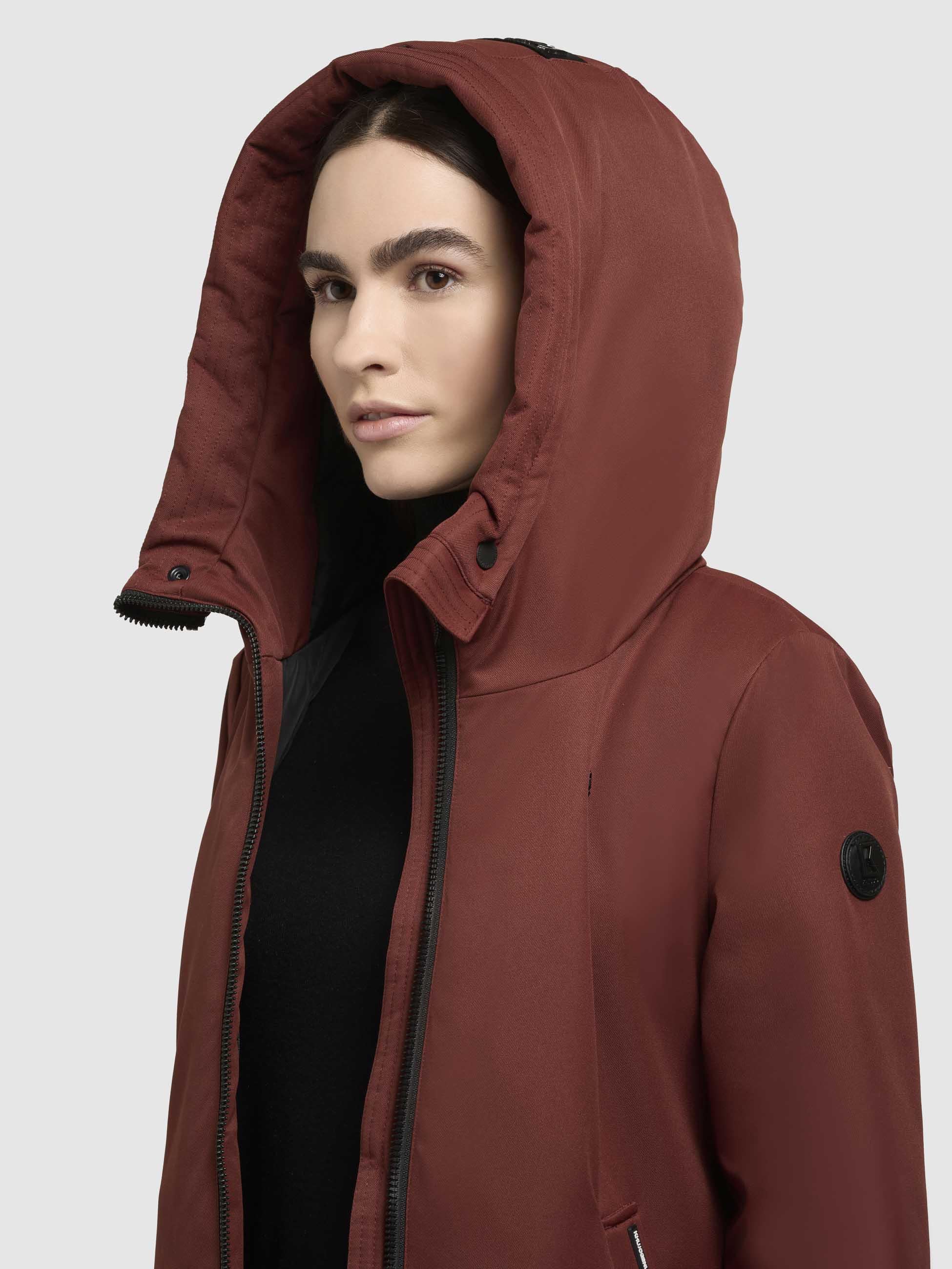 Winterparka mit großer Kapuze "Yaak3-YM" Coconut Brown