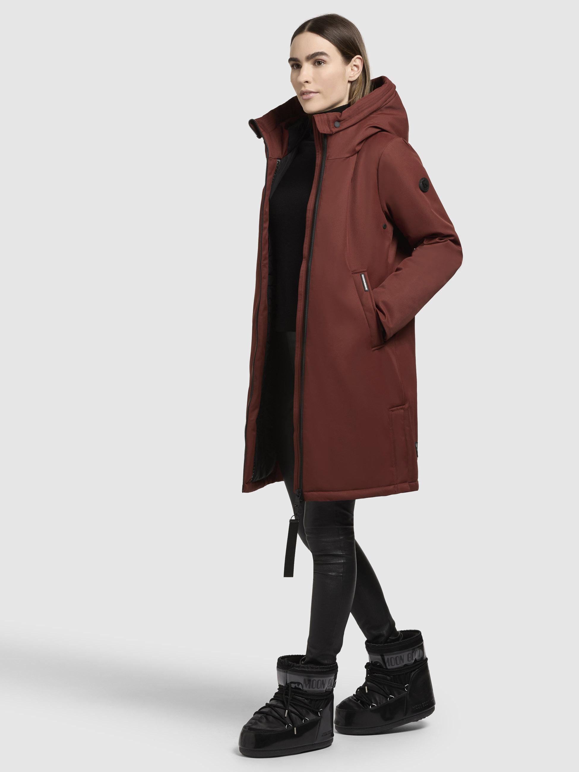 Winterparka mit großer Kapuze "Yaak3-YM" Coconut Brown