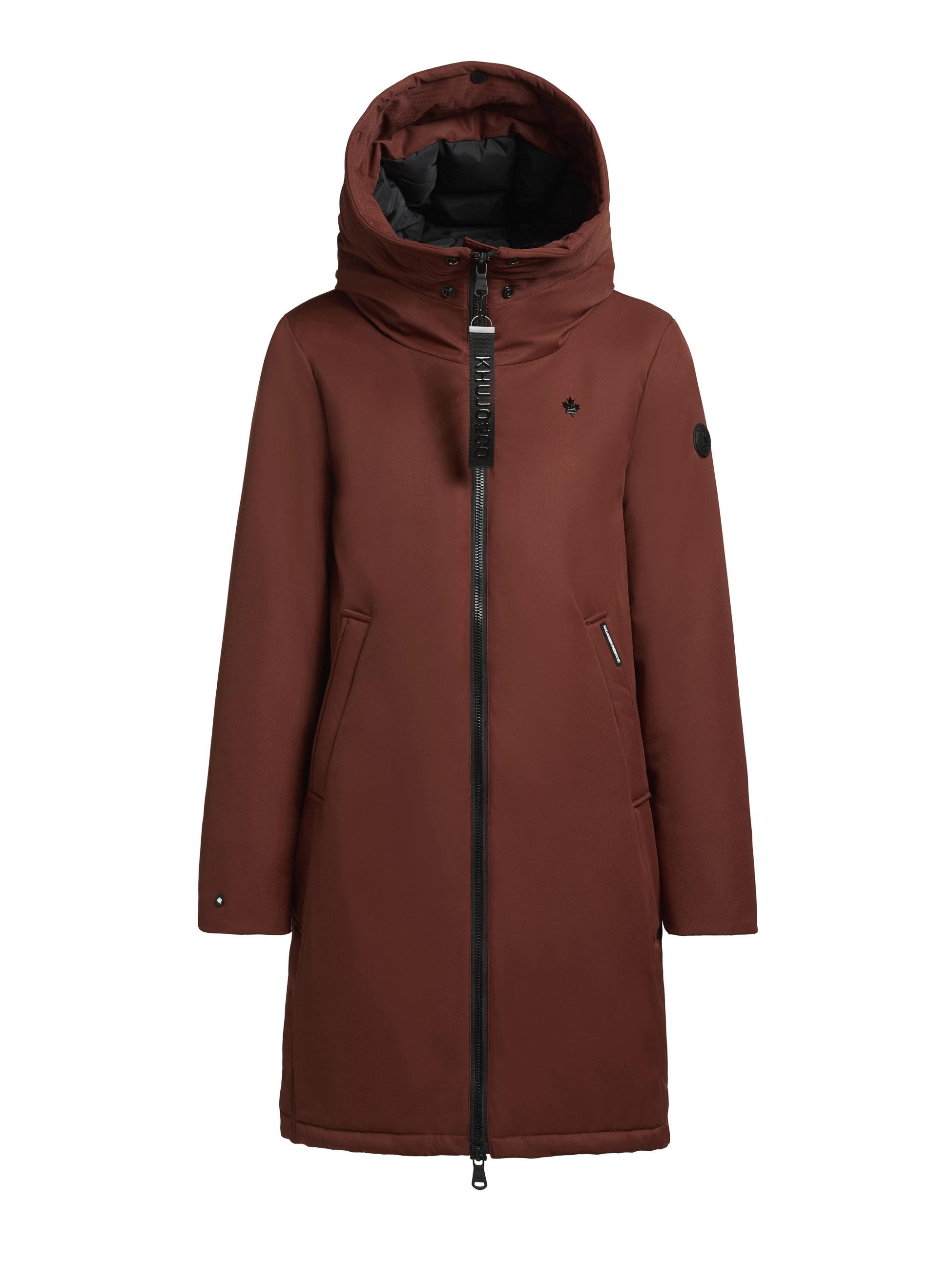 Winterparka mit großer Kapuze "Yaak3-YM" Coconut Brown