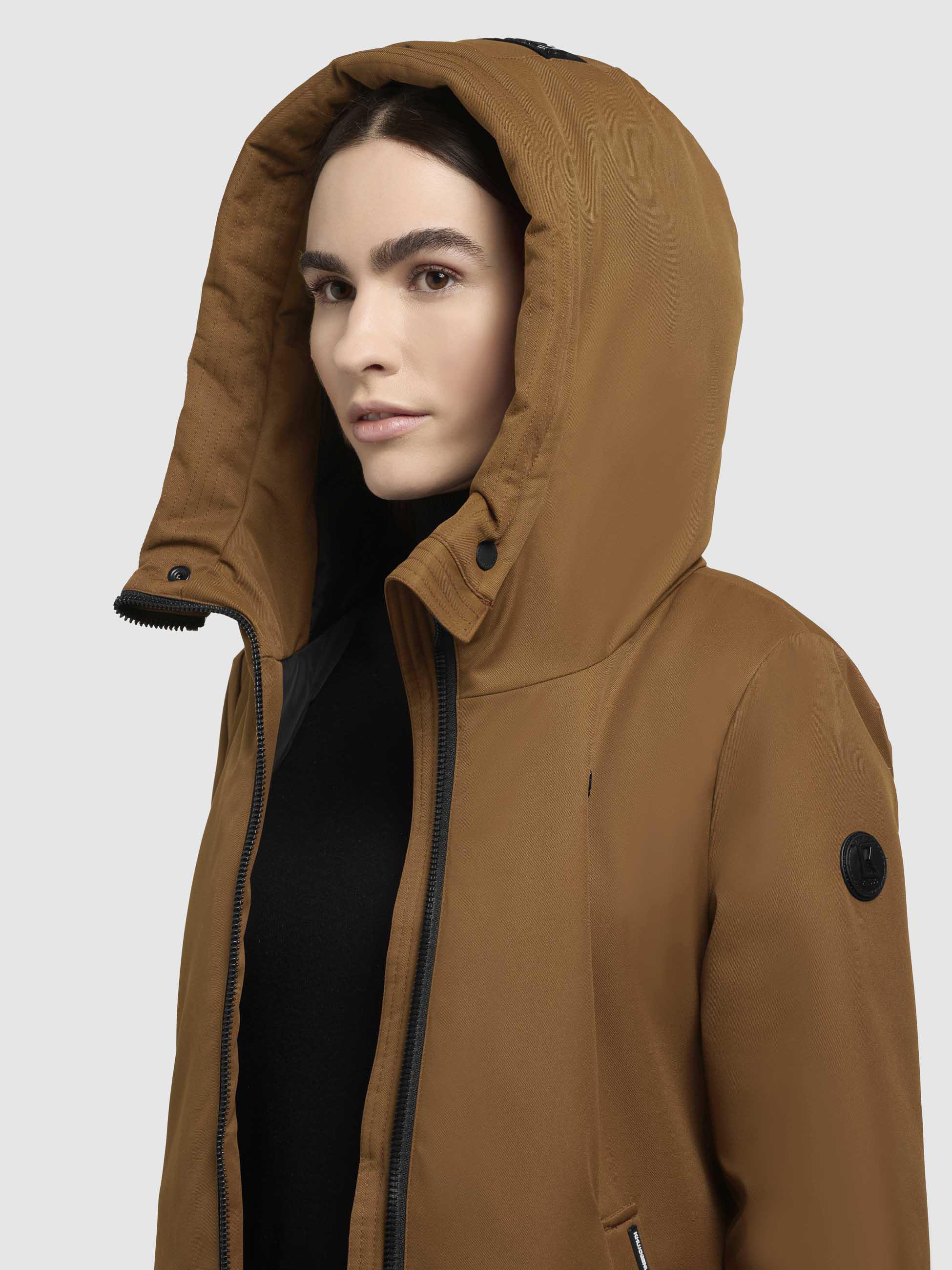 Winterparka mit großer Kapuze "Yaak3-YM" Golden Brown