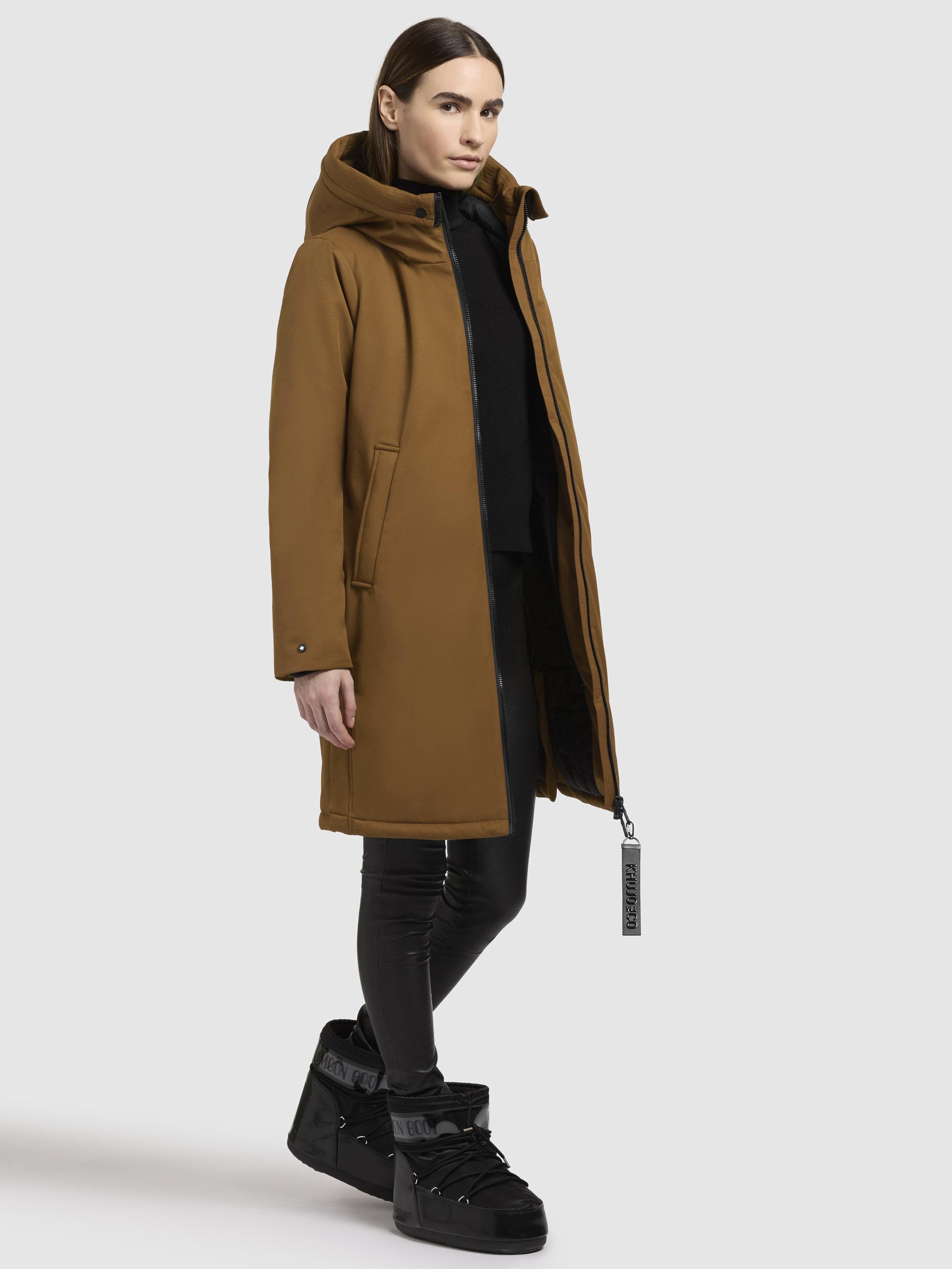 Winterparka mit großer Kapuze "Yaak3-YM" Golden Brown