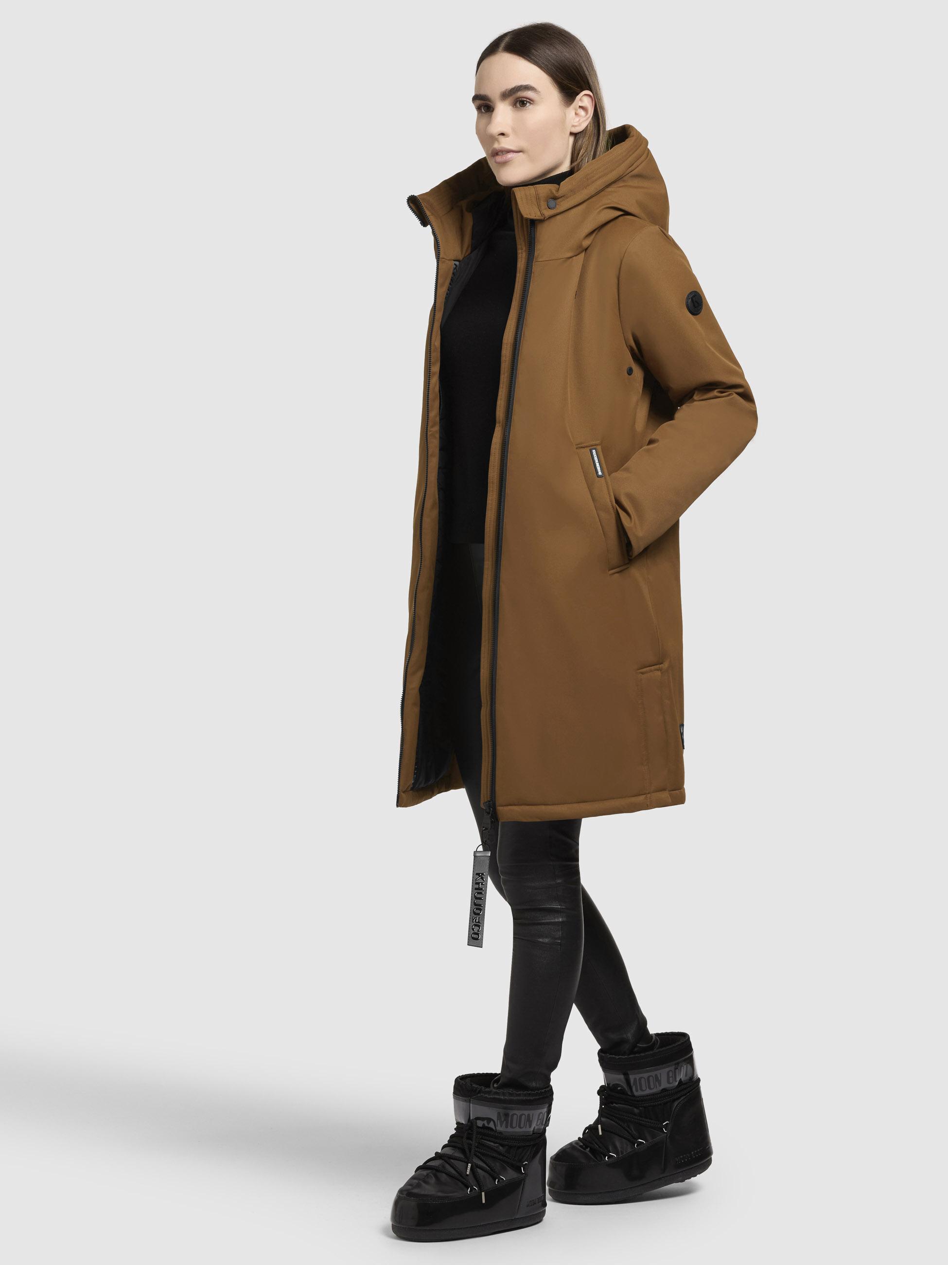 Winterparka mit großer Kapuze "Yaak3-YM" Golden Brown