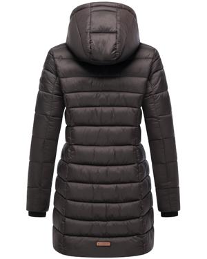 Langer Winter Steppmantel mit Kapuze "Abendsternchen"