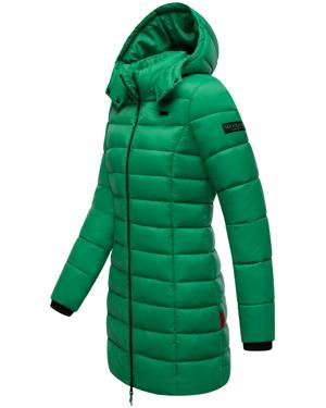 Langer Winter Steppmantel mit Kapuze "Abendsternchen"