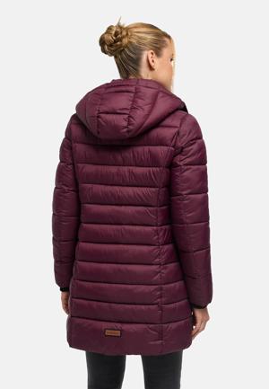 Langer Winter Steppmantel mit Kapuze "Abendsternchen"