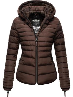 Kurze Winter Steppjacke mit Kapuze "Amber"