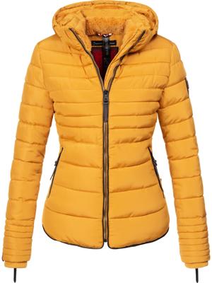 Kurze Winter Steppjacke mit Kapuze "Amber"