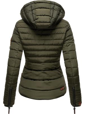 Kurze Winter Steppjacke mit Kapuze "Amber"