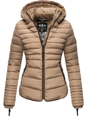 Kurze Winter Steppjacke mit Kapuze "Amber"