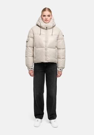Matt schimmernde Steppjacke mit abnehmbarer Kapuze "Glimini 16"