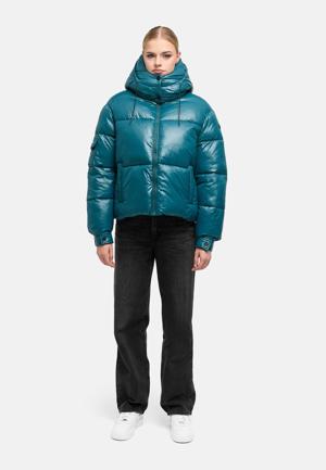 Matt schimmernde Steppjacke mit abnehmbarer Kapuze "Glimini 16"
