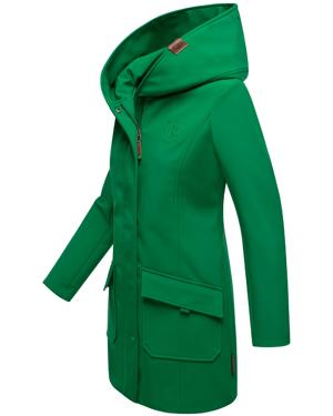 Wasserdichter Softshell-Mantel lang mit Kapuze "Mayleen"