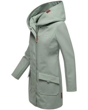 Wasserdichter Softshell-Mantel lang mit Kapuze "Mayleen"