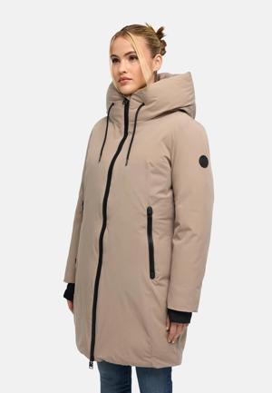 Warmer Damen Steppmantel mit verstellbarer Kapuze "Polarhäschen 16"