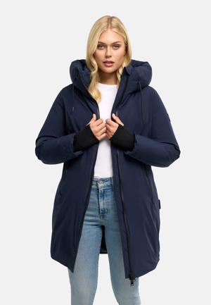 Warmer Damen Steppmantel mit verstellbarer Kapuze "Polarhäschen 16"