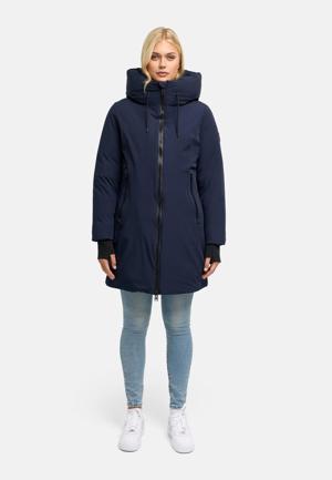 Warmer Damen Steppmantel mit verstellbarer Kapuze "Polarhäschen 16"