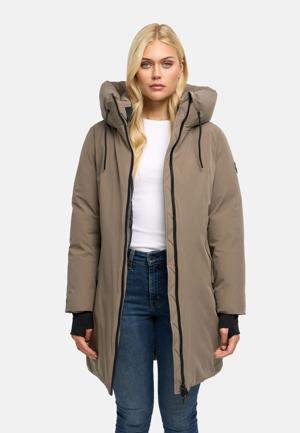 Warmer Damen Steppmantel mit verstellbarer Kapuze "Polarhäschen 16"