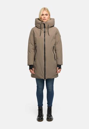 Warmer Damen Steppmantel mit verstellbarer Kapuze "Polarhäschen 16"