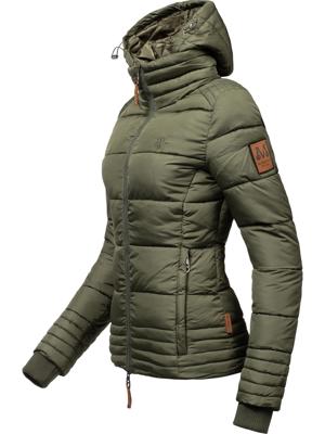 Kurze Winter Steppjacke mit Kapuze "Sole"