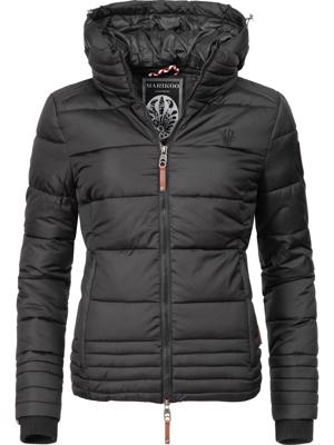 Kurze Winter Steppjacke mit Kapuze "Sole"