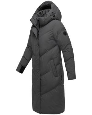 Langer Winter Steppmantel mit abnehmbarer Kapuze "Teonaa 16"
