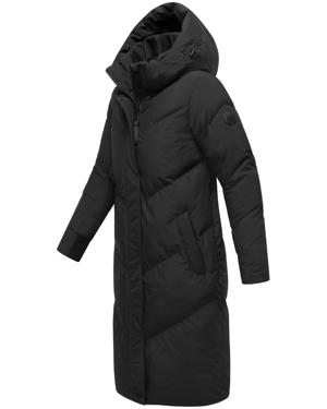 Langer Winter Steppmantel mit abnehmbarer Kapuze "Teonaa 16"