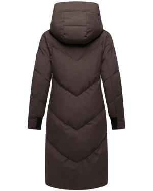 Langer Winter Steppmantel mit abnehmbarer Kapuze "Teonaa 16"