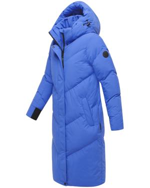 Langer Winter Steppmantel mit abnehmbarer Kapuze "Teonaa 16"