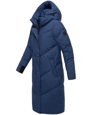 Langer Winter Steppmantel mit abnehmbarer Kapuze "Teonaa 16"