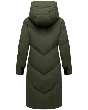 Langer Winter Steppmantel mit abnehmbarer Kapuze "Teonaa 16"