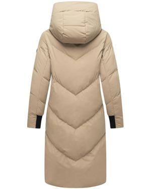 Langer Winter Steppmantel mit abnehmbarer Kapuze "Teonaa 16"
