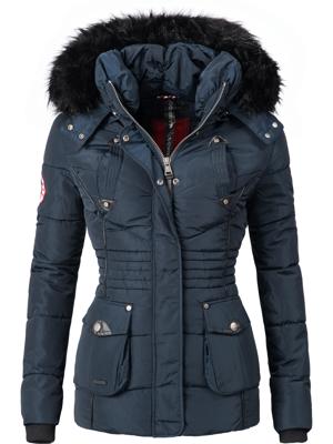 Gefütterte Steppjacke mit Kapuze "Vanilla"