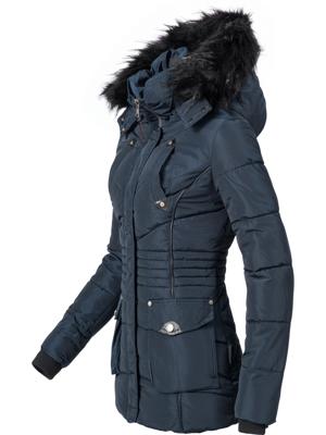 Gefütterte Steppjacke mit Kapuze "Vanilla"