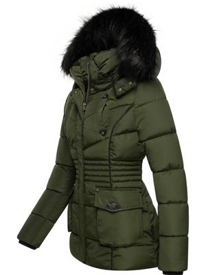 Gefütterte Steppjacke mit Kapuze "Vanilla"