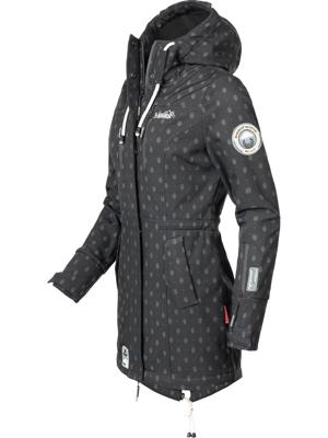 Wasserdichter Übergang Softshell-Mantel mit Kapuze "Zimtzicke"