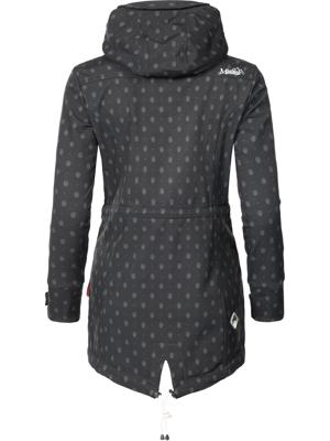 Wasserdichter Übergang Softshell-Mantel mit Kapuze "Zimtzicke"