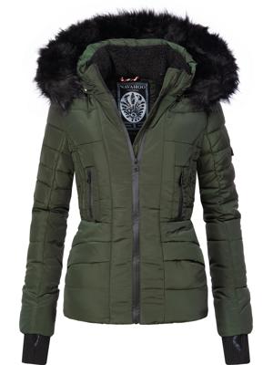 Kurze Winter Steppjacke mit Kapuze "Adele"