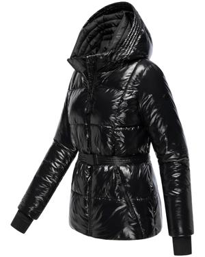 Shiny Winter Steppjacke mit Taillengürtel "Eisglanz 14"