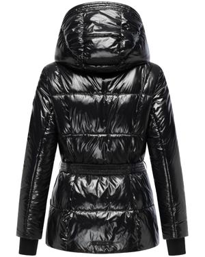 Shiny Winter Steppjacke mit Taillengürtel "Eisglanz 14"