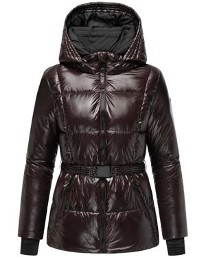 Shiny Winter Steppjacke mit Taillengürtel "Eisglanz 14"