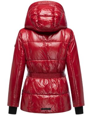 Shiny Winter Steppjacke mit Taillengürtel "Eisglanz 14"