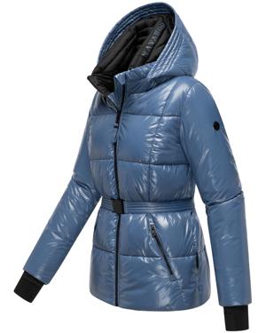 Shiny Winter Steppjacke mit Taillengürtel "Eisglanz 14"