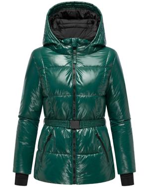 Shiny Winter Steppjacke mit Taillengürtel "Eisglanz 14"