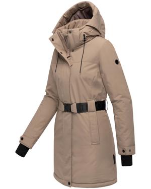 Parka mit abnehmbarer Kapuze und Taillengürtel "Frostkuss 14"