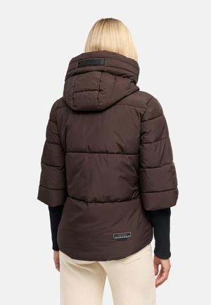 Winter Steppjacke mit Rippstrickärmeln "Lotusherz XIV"