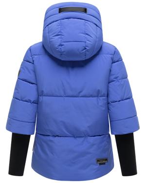 Winter Steppjacke mit Rippstrickärmeln "Lotusherz XIV"