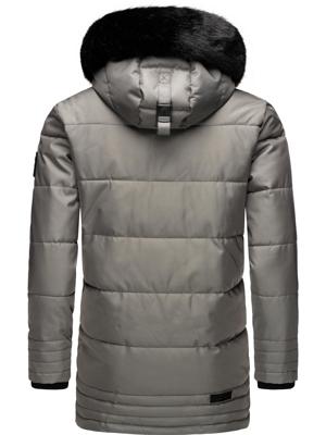 Winter Jacke Wintermantel Parka mit abnehmbarer Kunstfellkapuze Luaan