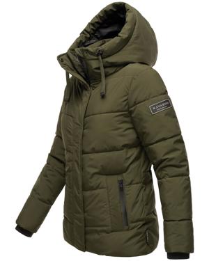 Warme gesteppte Winterjacke mit Kapuze "Sag ja XIV"