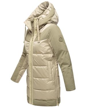 Warme Steppjacke mit Kapuze "Samtkätzchen"